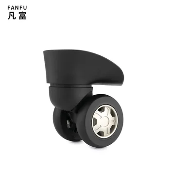 Lagaminas 360 laipsnių universalus besisukančių ratų priedų pakeitimo svirtis lagamino ratukai priedai bagažo juoda ratų