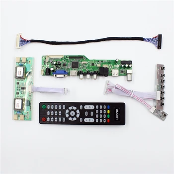 LCD TV valdiklio plokštės su TV AV VGA Audio USB HDMI suderinamus 20 colių 4 CCFL lcd 1600x900 LM200WD1-TLA1 M200O1-L01