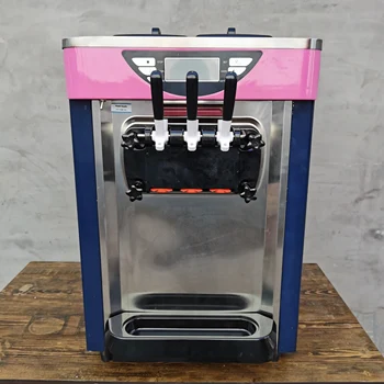 Ledų Mašina Ekonomikos stalo Nerūdijančio Plieno Komercinės Automatinė Minkštas Tarnauti Ice Cream Maker Mašina