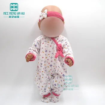 Lėlės drabužių 17inch 43cm baby naujas gimęs lėlės Rožinė nuskaitymo drabužiai