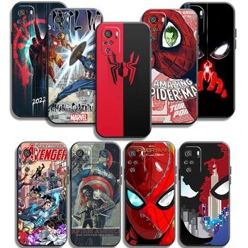 Marvel Spiderman Telefono Dėklai Xiaomi Redmi POCO X3 X3 GT Pro M3 POCO M3 Pro X3 NFC X3 Mi 11 Mi 11 Lite Atvejais, Minkštos TPU