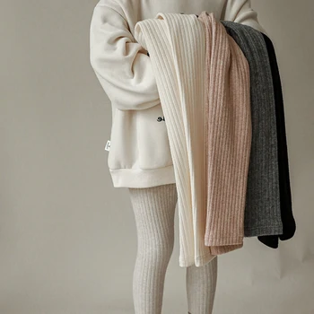 Mergaičių Antblauzdžiai Nauja Rudens Žiemos Kašmyras Šiltas Kelnes Vaikų Laisvalaikio Elastingumą Slim Kelnės Fleece Sustorėjimas Kelnės
