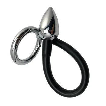Metalinis Varpos Žiedas su Nerūdijančio Plieno Analinis Butt Plug Prostatos Masažas Skaistybės Varpos Narve Gaidys Žiedas Nedelsiant Žiedai Sekso žaisliukai Vyrams