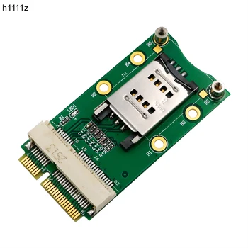 Mini PCI Express Adapter Mini PCI-E Riser Card MINI PCIE į MINI PCI-E Išplėtimo Plokštę SIM Kortelės Lizdas 3G/4G WWAN LTE, GPS Kortelių