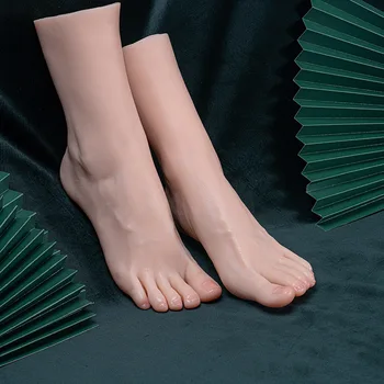 Nagų Praktikos Koja Ant Pardavimo Silikono Kojų Modelio Moterų Manekenas Pėdų Fetišas Footjob Manikiūro Batai, Papuošalai Ekranas TG3721