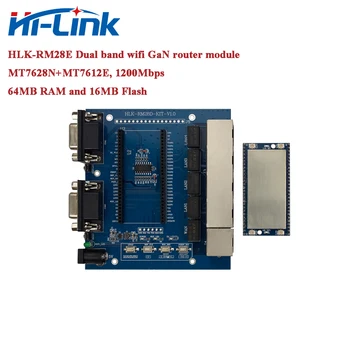 Nemokamas Pristatymas MT7628N+MT7612E Dual Band WiFi Router Modulis Rinkinys HLK-RM28E 1200Mbps su 64M RAM ir Flash 16M