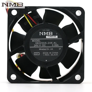 Originalą NMB 06025SS-24K-AL 6025 6cm DC Brushless aušinimo ventiliatorius 24V 0.06 orapūtės 4000RPM