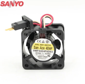 Originalą Sanyo 9WF0424F6D03 24V 0.076 A 4cm 40mm serverio centrinis aušinimo ventiliatoriai