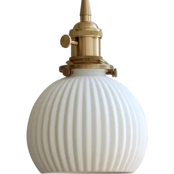 Paprasta, Modernios LED Pakabukas Šviesos Loft Dekoro Žalvario, Keramikos Kabo Lempa, Valgomasis, Namų Apšvietimas, Antikvariniai Droplight Šviestuvas
