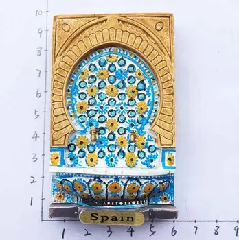 Parmos Vietos Mozaikos Raižyti Fono Sienos 3D Šaldytuvas Magnetai, Kelionių Suvenyrai, Namų Puošybai Šaldytuvas Magnetiniai Lipdukai
