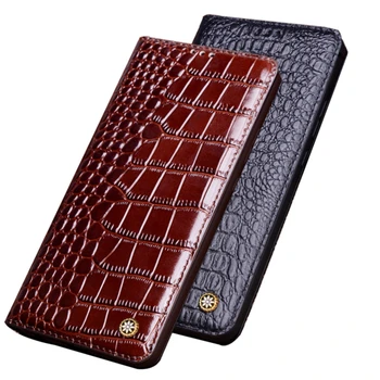 Prabangus Natūralios Odos Magnetinio Uždarytas Telefono Krepšys Case For Samsung Galaxy Note 10 Plius/Galaxy Note 10 Ultra Flip Cover Atrama