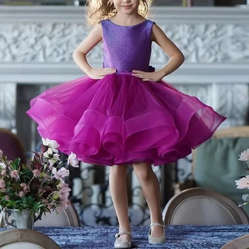 Princesė Suknelė Pearl Zawalcowany Reljefiniai Pirmosios Komunijos Suknelė Gėlių Mergaičių Suknelės Mielas Vaikų Mergaičių Suknelė Pirmoji Suknelė
