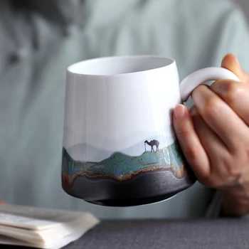 Rankų darbo idiliškas keramikos puodelis aukščiausios kokybės Puodelis Skoningas pasirinkimas Mados kūrybinės asmenybės Kavos puodelis Atrasti didžiosios taurės