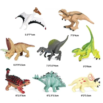 Realus Dinozaurų Žaislai Amžius 3+ 2-3inch Dinozaurai Gyvūnų Modelio Veiklos Žaisti