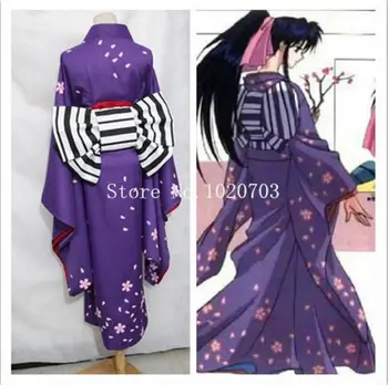 Rurouni Kenshin Samurai X: Trust ir Išdavystės Kamiya Kaoru kimono Cosplay Costum