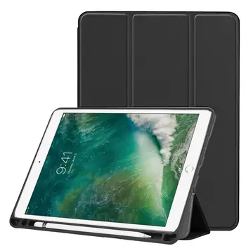 Smart Slim TPU Odos Atveju Naujas iPad 3 Oro 2019 10.5 colio Su Pieštukas Turėtojas dangtelis, skirtas 