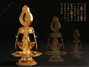 Tibeto budistų tantros grynas bronzos skulptūros Įgaliojimų puodą Ilgaamžiškumas Vandenis puodą kwok-bun puodą