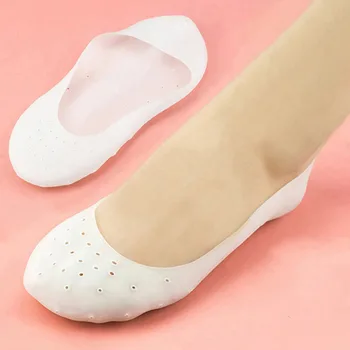 unisex kojinės silikono gelio drėkina kojinių kvėpuojantis elastinga kulno krekingo raštas kojinės pėdos raštas pėdų priežiūros priemonės
