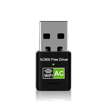 USB WiFi 600Mbps Mini Belaidžius Tinklo Adapterius, skirtus Windows 11/10/8/XP Desktop PC Dual Band 5G+2.4 G Dongle Nešiojamas Išorinis