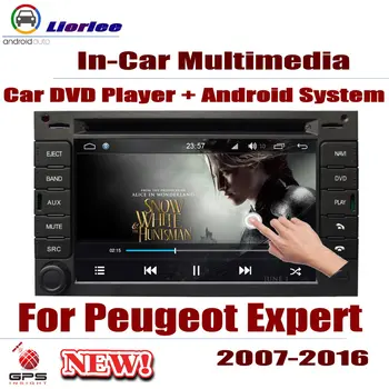 Už Peugeot Expert 2007-2016 Automobilių Android Grotuvas DVD GPS Navigacijos Sistemą, HD Ekranas, Radijas Stereo Integruota Multimedijos