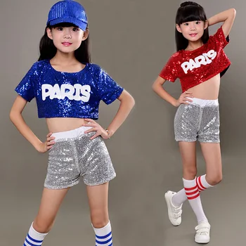 Vaikai Suknelės Mergaitėms Džiazo Šokio Kostiumai Hip-hop China Tutu Suknelė Holografinis Etapo Rezultatus Drabužių Festivalis Apranga