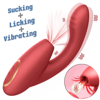 Vibratoriai Moterims Klitoris Čiulpti Spenelį Massager Dildo Orgazmas Žaislas Silikonas Vibracijos Vandeniui Moterys Suaugusiųjų Sekso Žaislai