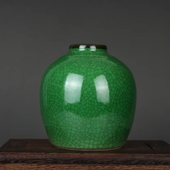 Vėlai Čing Ir Kinijos liaudies Respublika, Žalios spalvos Glazūra nedidelį Puodą Antikvariniai Rankų darbo Keramikos Boutique Liaudies Kolekcijos Papuošalai
