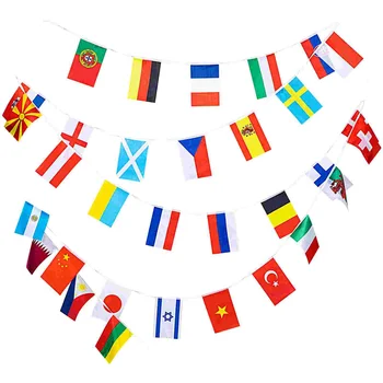 Vėliavos Banner Pasaulio Tarptautinėje Šalių Vėliavomis Vimpelas Starta Taurės Girlianda 