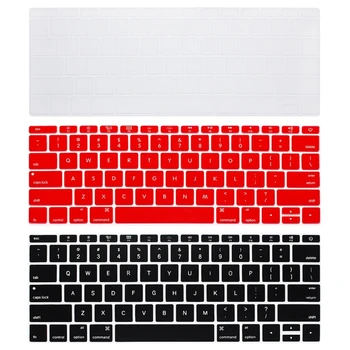 Y9RF Ultra Plonas Klaviatūros Klaviatūros Dangtelio Raštas Odos macBookPro 12