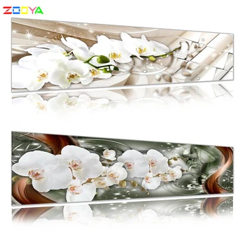 Zooya Visiškai Gręžimo Diamond Siuvinėjimo Magnolia Gėlių 5D Turtinga Deimantų Tapybos Kryželiu Diamond Mozaikos Namų Dekoravimui Lx168