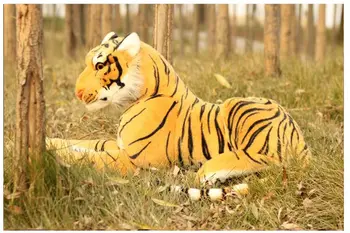 įdaryti didelis gyvūnų pliušinis žaislas tigras modeliavimas tigras lėlės gimtadienio dovana 85cm