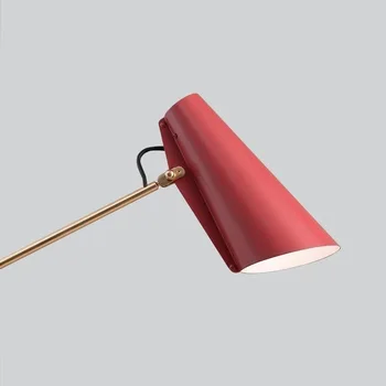 Šiaurės kūrybos raudona studijų darbo stalo lempa meno lovos, miegamojo dizaineris Modelis Kambario stalo lempa