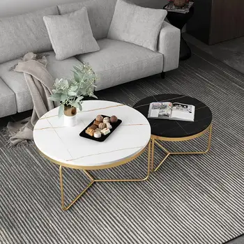 Šviesos prabanga roko valdybos kavos staliukas modernus minimalistinis stalas kambarį namuose sofa net raudonas mažas apskritojo stalo консоль мебель