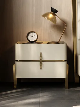 Žavinga meistras staliukas šiuolaikinės paprasta miegamojo lovos spintelės 2022 dizaineris nauja, prabangūs naktiniai kabinetas