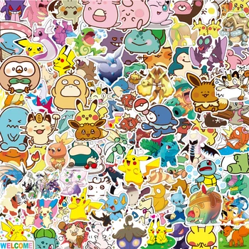 10/30/50/100vnt Kawaii Animacinių filmų Pokemon Lipdukai Lipdukai 