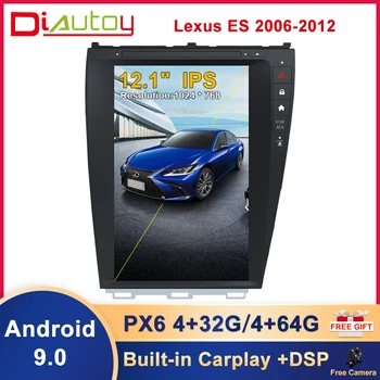 12.1 Colių Android 9 4G 64GB Automobilio Radijo Multimedijos Grotuvo Lexus ES 2006-2012 Žemo Lygio Vadovas Vienetas DSP Carplay Android Auto