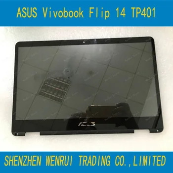 14 Colių LCD Ekranas Asus Vivobook Apversti TP401 TP401N TP401CA Serijos Jutiklinis Ekranas Stiklas, skaitmeninis keitiklis komplektuojami su Rėmo