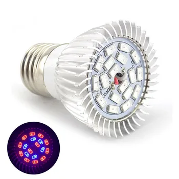 18 LED Augti Augalų Lemputės Hydroponics Sistema, Gėlių, Daržovių Auginimo Lempos Šviesos Patalpų viduje išmetamų Šiltnamio efektą sukeliančių Augimo Lemputes E27 Lizdas
