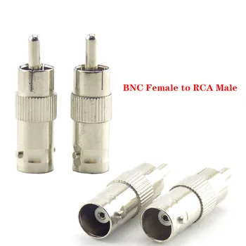 2/5/10vnt BNC Moterų RCA AV kištukinė Jungtis RCA, BNC Splitter kištukinis Adapteris, VAIZDO Apsaugos Kameros, Stebėjimo, Vaizdo