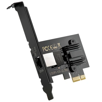 2.5 Gigabit PCI Express Tinklo Adapteris 100/1000/2500Mbps RJ45 Gigabit LAN Adapteris Keitiklis palaiko Windows/Linux/MAC