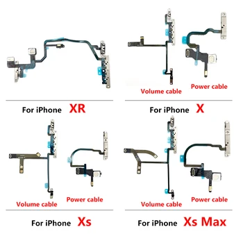 20Pcs/Daug Galios ir Tūrio Flex Cable For IPhone 7 8 Plus X XR XS Max Su Metalo Lankstus Remontas, atsarginės Dalys