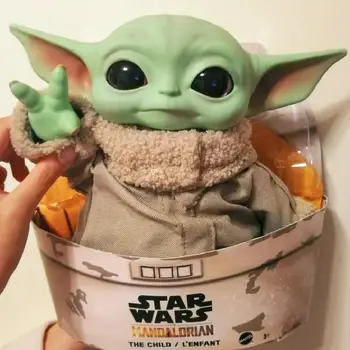28 Cm Star Wars Yoda Kūdikių Grogu Pvc Animacinis Pliušinis Veiksmų Pobūdžio Žaislų Meistras Yoda Mandalo Lėlės Vaikų Žaislas Gimtadienio Dovana