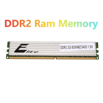 2GB DDR2 Atmintis Ram 800Mhz PC2 6400 240 Smeigtukai 1.8 V DIMM su Vėsinimo Liemenė Darbalaukio Ram AMD Kompiuterio Atmintis Ram