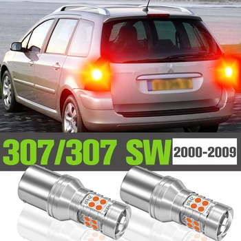 2x LED Stabdžių Žibintas Priedai Lempa Peugeot 307 SW 2000-2009 m. 2001 m. 2002 m. 2003 m. 2004 m. 2005 m. 2006 m. 2007 m. 2008 m.