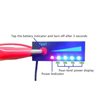 3,7 V Ličio Baterijos Energijos Lygio Indikatorių Modulis Led Įtampos Ekranas Matuoklis