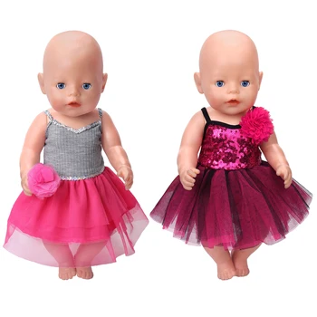 43 Cm Berniukas Amerikos Lėlės Drabužius Blizgios Purpurinės lotynų Suknelė Apynasrio Suknelė Vaikų Žaislai Tinkami 18 Colių Mergaičių Lėlės Dovana f418