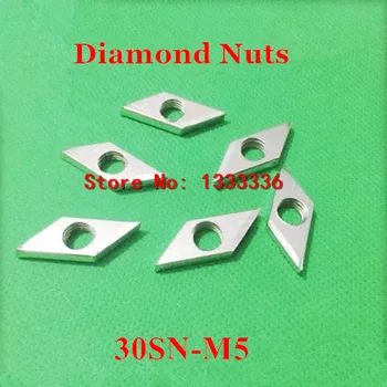 50pcs M5 Diamond Riešutai 30-M5 Aikštėje Riešutų 30 Serie Aliuminio Profilio Priedai, Dalys