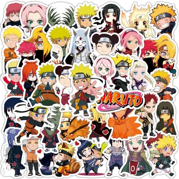 50pcs Naruto Anime Cartoon Lipdukas, Lipdukai, Nešiojamas Telefono Gitara Bagažo Riedlentė Dienoraštis Dviratį Animacinių filmų Lipdukas Vaikams, Žaislai