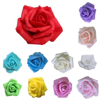50x Putų Rožės Dirbtinių Gėlių Vestuvių Nuotakos Puokštė Šalis Dekoro 