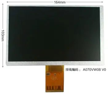 7 colių A070VW08 V2 V0 automobilių DVD, LCD ekrano